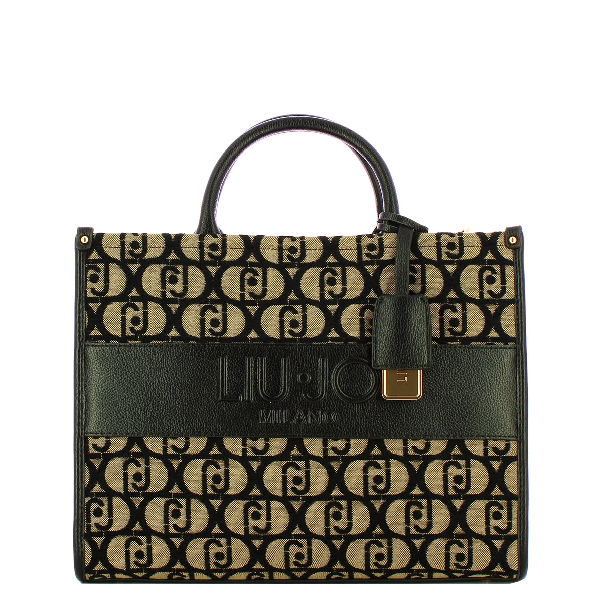 Liu Jo - Borsa a mano Media jacquard Black - AF5206T3152 - BLACK