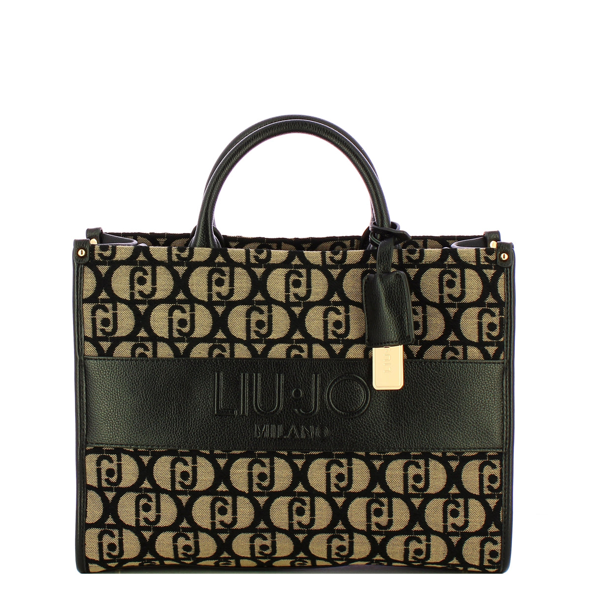 Liu Jo - Borsa a mano Media Tweed Black - AF5206T9112 - BLACK