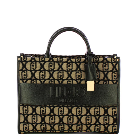 Liu Jo - Borsa a mano Media Tweed Black - AF5206T9112 - BLACK