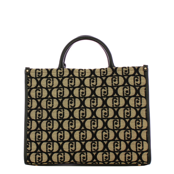 Liu Jo - Borsa a mano Media Tweed Black - AF5206T9112 - BLACK