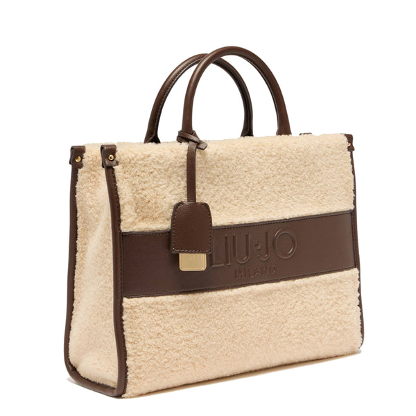 Liu Jo - Borsa a mano Media teddy Moro Light - AF5206E0692 - MORO/LIGHT