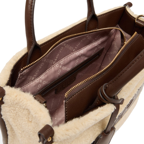 Liu Jo - Borsa a mano Media teddy Moro Light - AF5206E0692 - MORO/LIGHT