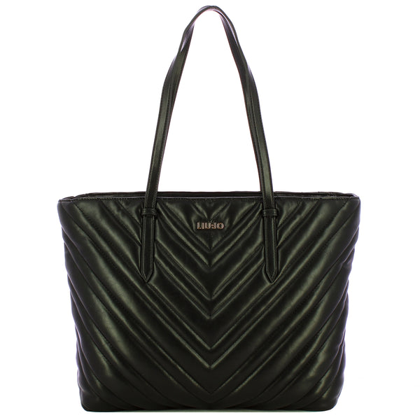 Liu Jo - Shopping bag matelass�� Black - AF5321E0426 - BLACK