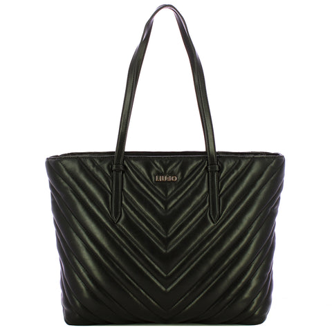 Liu Jo - Shopping bag matelassé Black - AF5321E0426 - BLACK