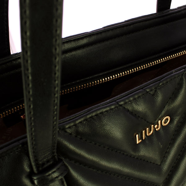 Liu Jo - Shopping bag matelass�� Black - AF5321E0426 - BLACK