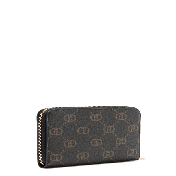 Liu Jo - Portafoglio logato Zip Around Black - AF5170E0668 - BLACK
