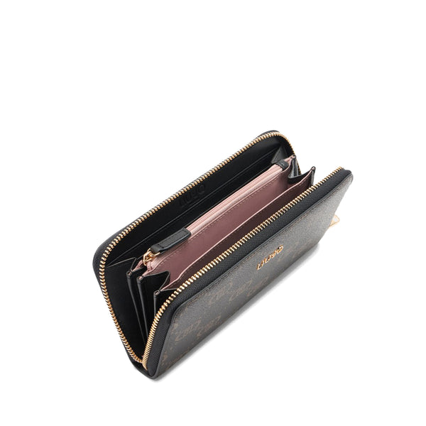 Liu Jo - Portafoglio logato Zip Around Black - AF5170E0668 - BLACK