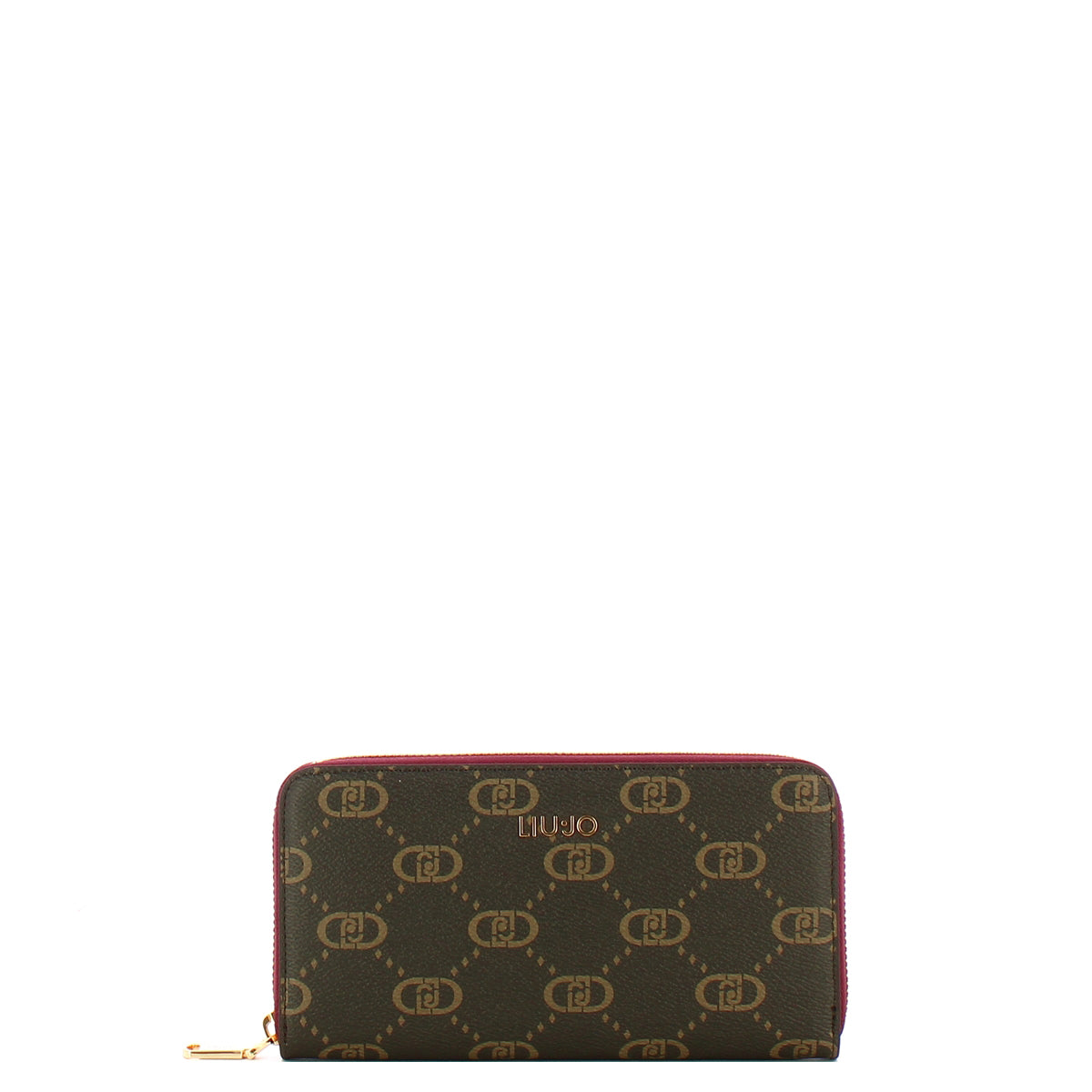Liu Jo - Portafoglio logato Zip Around Red Wine - AF5170E0668 - RED/WINE