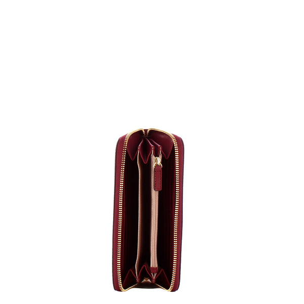 Liu Jo - Portafoglio logato Zip Around Red Wine - AF5170E0668 - RED/WINE