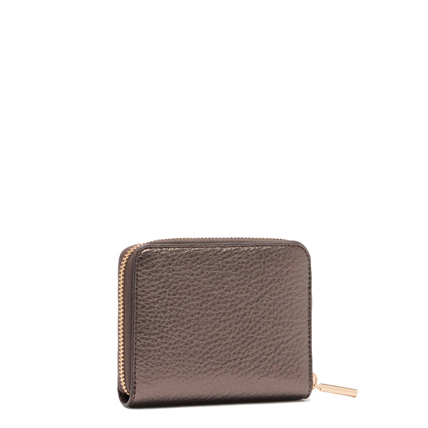 Liu Jo - Portafoglio Zip Around Piccolo Moro Light Metal - AF5156E0027 - MORO/LIGHT/METAL