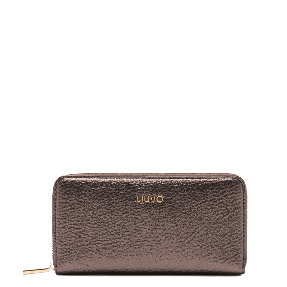 Liu Jo - Portafoglio Zip Around Grande Moro Light Metal - AF5170E0027 - MORO/LIGHT/METAL