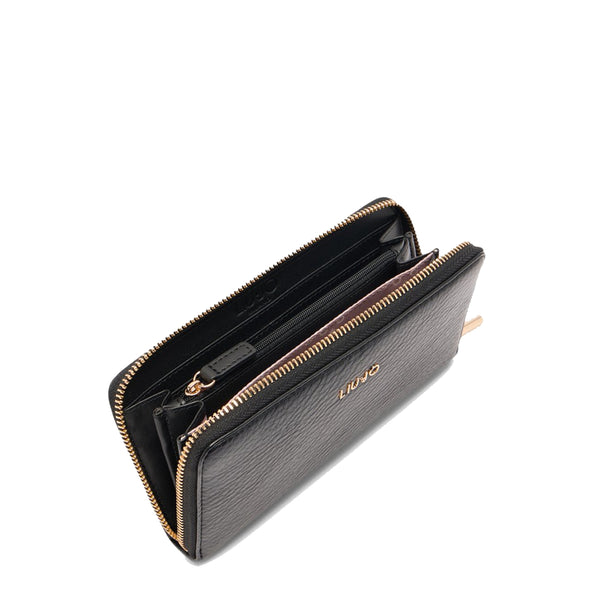 Liu Jo - Portafoglio Zip Around Grande Black - AF5170E0027 - BLACK