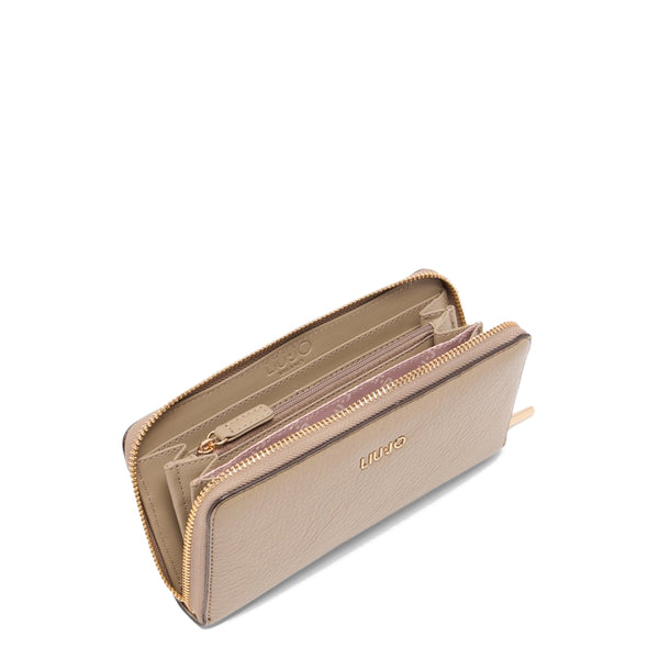 Liu Jo - Portafoglio Zip Around Grande Desert Taupe - AF5170E0027 - DESERT/TAUPE