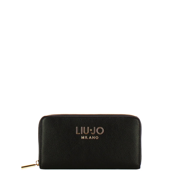 Liu Jo - Zip Around large Black Wallet - AF5170E0058 - BLACK