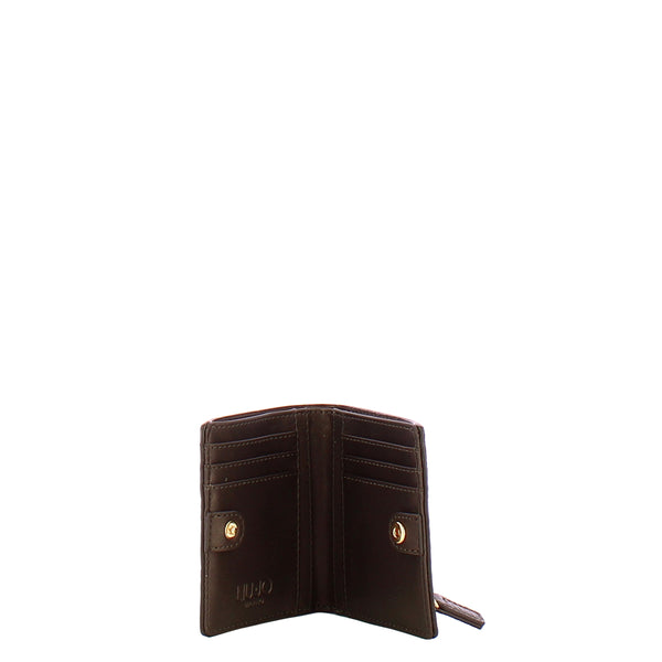 Liu Jo - Portafoglio Verticale Moro Light Metal - AF5177E0027 - MORO/LIGHT/METAL