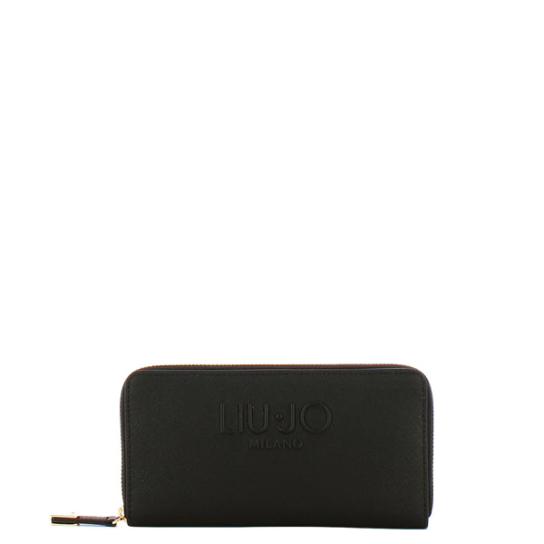 Liu Jo - Portafoglio Zip Around grande Black - AF5170E0087 - BLACK