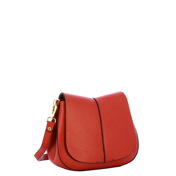 Gianni Chiarini - Borsa a tracolla Helena Round Small Brick Red - BS 6036/COMM GRN-NAOP - BRICK/RED