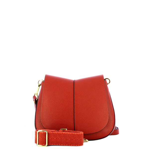 Gianni Chiarini - Borsa a tracolla Helena Round Small Brick Red - BS 6036/COMM GRN-NAOP - BRICK/RED