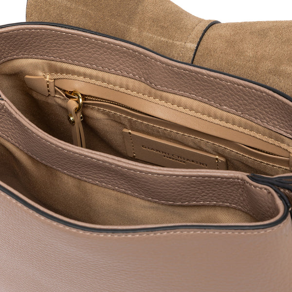 Gianni Chiarini - Borsa a tracolla Helena Round Small Dove - BS 6036/COMM GRN-NAOP - DOVE