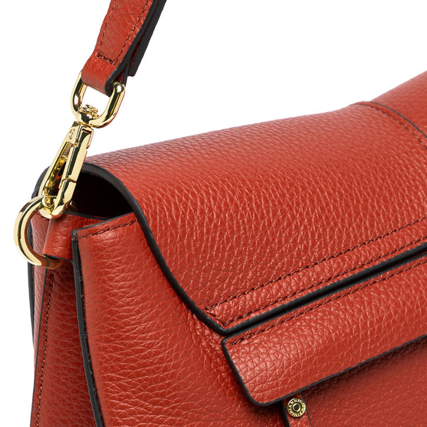 Gianni Chiarini - Borsa a spalla Helena Round Medium Brick Red - BS 6037/COMM GRN-NAOP - BRICK/RED