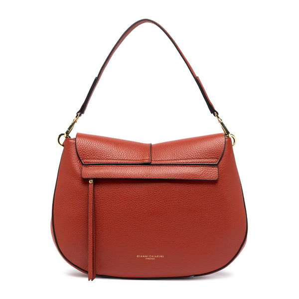 Gianni Chiarini - Borsa a spalla Helena Round Medium Brick Red - BS 6037/COMM GRN-NAOP - BRICK/RED