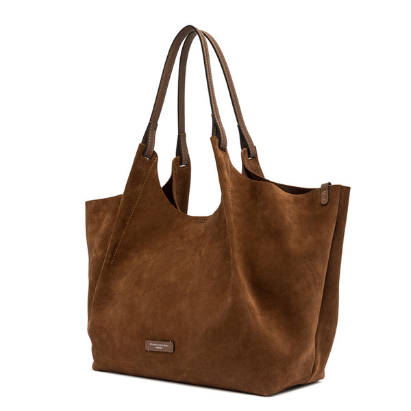 Gianni Chiarini - Borsa a spalla Dua in camoscio Cognac - BS 9780 CM-PL - COGNAC_NC