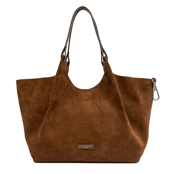 Gianni Chiarini - Borsa a spalla Dua in camoscio Cognac - BS 9780 CM-PL - COGNAC_NC
