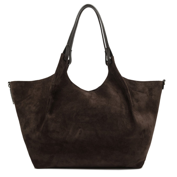 Gianni Chiarini - Borsa a spalla Dua in camoscio Moka - BS 9780 CM-PL - MOKA