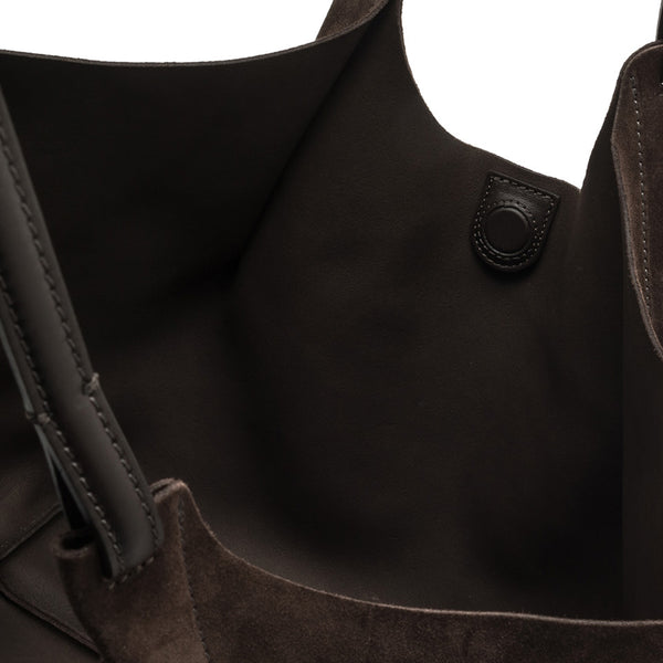 Gianni Chiarini - Borsa a spalla Dua in camoscio Moka - BS 9780 CM-PL - MOKA