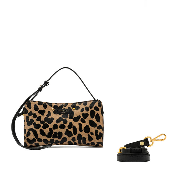Gianni Chiarini - Borsa a spalla Keira Leo Nero - BS 11860 CAV-PRCK - LEO-NERO