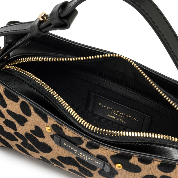 Gianni Chiarini - Borsa a spalla Keira Leo Nero - BS 11860 CAV-PRCK - LEO-NERO