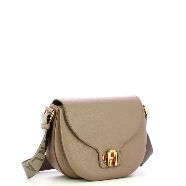 Furla - Lotus S Stucco Gray Toni Stucco Gray Flap Purse - WB01605BX0356 - STUCCO/GRAY+TONI/STUCCO/GRAY