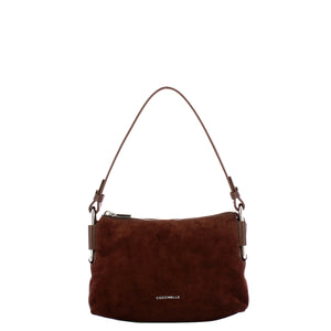 Coccinelle - Rebekka Suede Brunette MIni Handbag - T96520101 - BRUNETTE/BRUNET