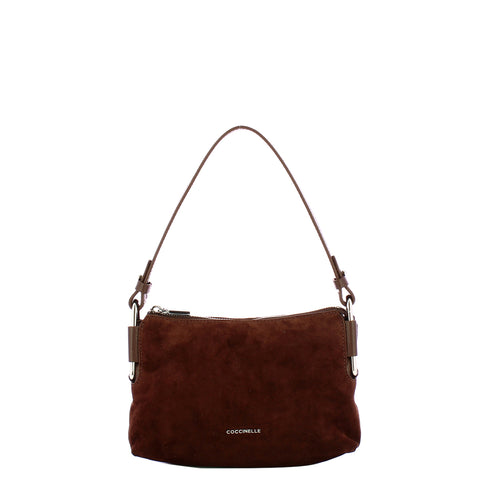 Coccinelle - Rebekka Suede Brunette MIni Handbag - T96520101 - BRUNETTE/BRUNET