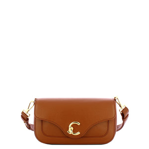 Coccinelle - C-Me Small Cognac Crossbody Bag - SSL120301 - COGNAC
