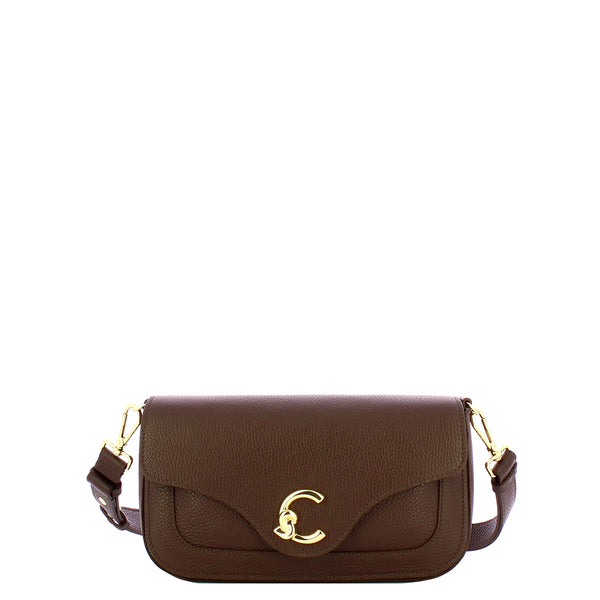 Coccinelle - C-Me Small Brunette Crossbody Bag - SSL120301 - BRUNETTE