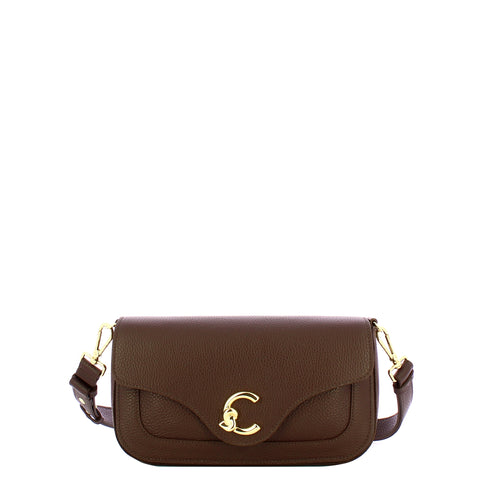 Coccinelle - C-Me Small Brunette Crossbody Bag - SSL120301 - BRUNETTE