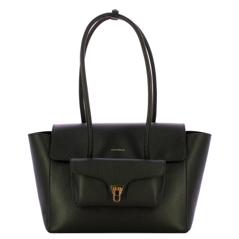 Coccinelle - Double Beat Noir Shoulder Bag - T8A110201 - NOIR