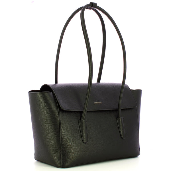 Coccinelle - Double Beat Noir Shoulder Bag - T8A110201 - NOIR