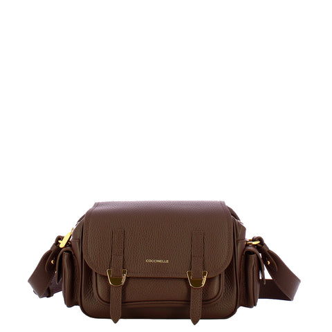 Coccinelle - Campus Small Brunette Crossbody Bag - RFF150201 - BRUNETTE