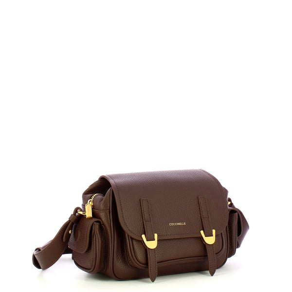 Coccinelle - Campus Small Brunette Crossbody Bag - RFF150201 - BRUNETTE
