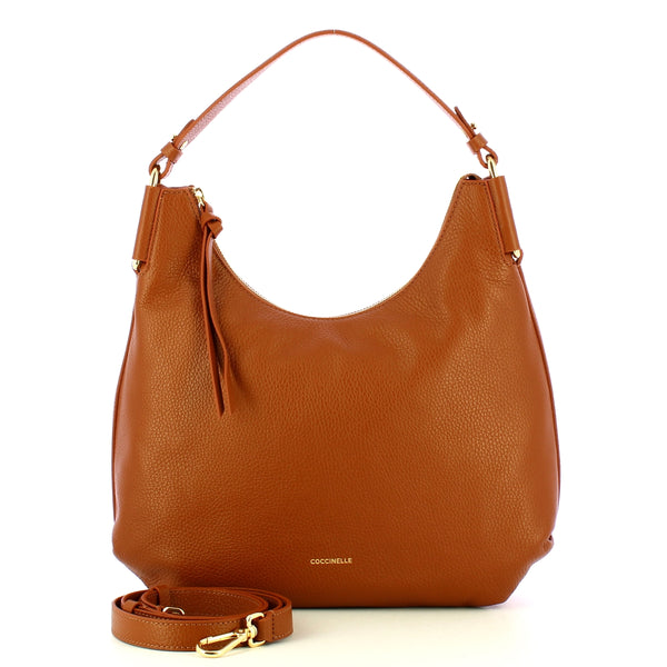 Coccinelle - Rebekka Cognac Shoulder Bag - T95130201 - COGNAC