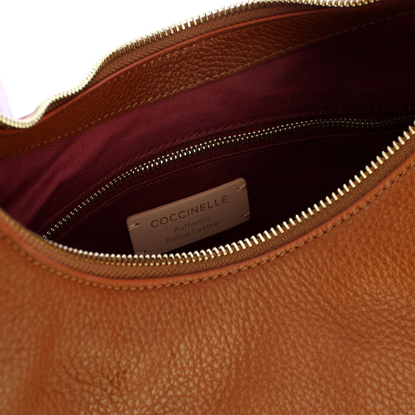 Coccinelle - Rebekka Cognac Shoulder Bag - T95130201 - COGNAC