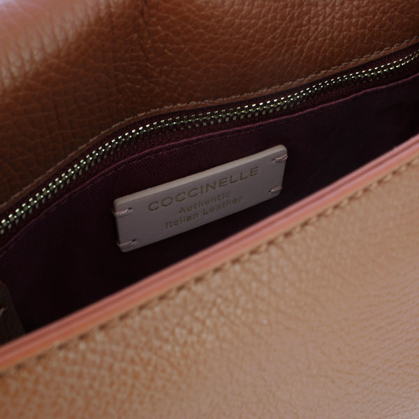 Coccinelle - Rebekka Cognac Crossbody Bag - T95150201 - COGNAC