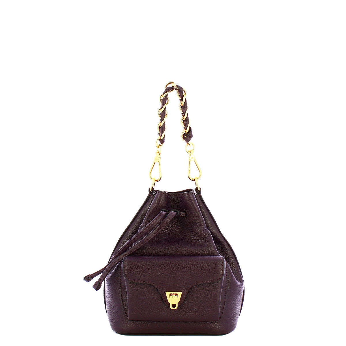 Coccinelle - Beat Generation Small Prune Bucket Bag - TFK230301 - PRUNE