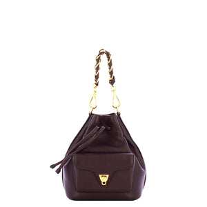 Coccinelle - Beat Generation Small Prune Bucket Bag - TFK230301 - PRUNE