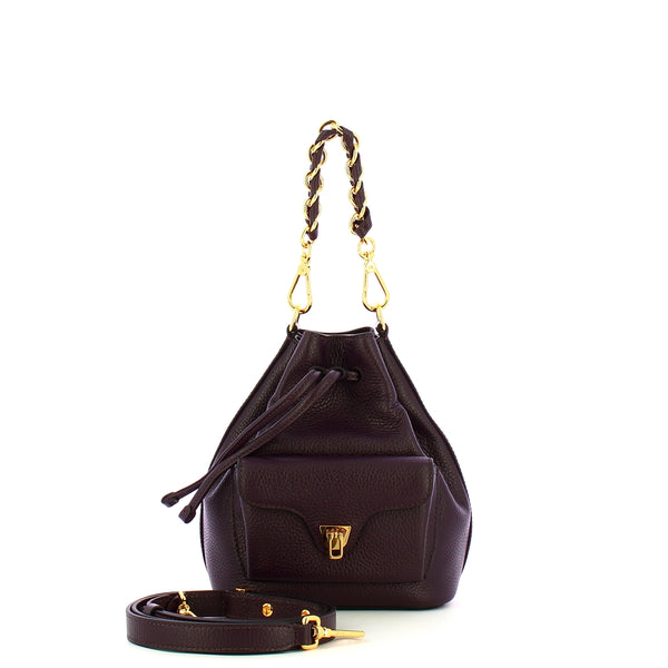 Coccinelle - Beat Generation Small Prune Bucket Bag - TFK230301 - PRUNE