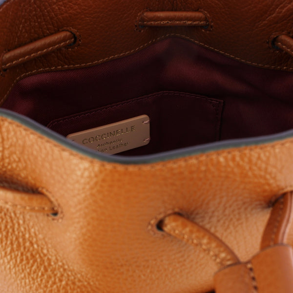 Coccinelle - Beat Generation Small Cognac Bucket Bag - TFK230301 - COGNAC