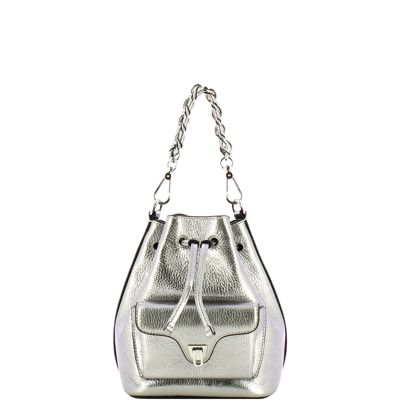 Coccinelle - Beat Generation Small Steel Bucket Bag - TFK230301 - STEEL