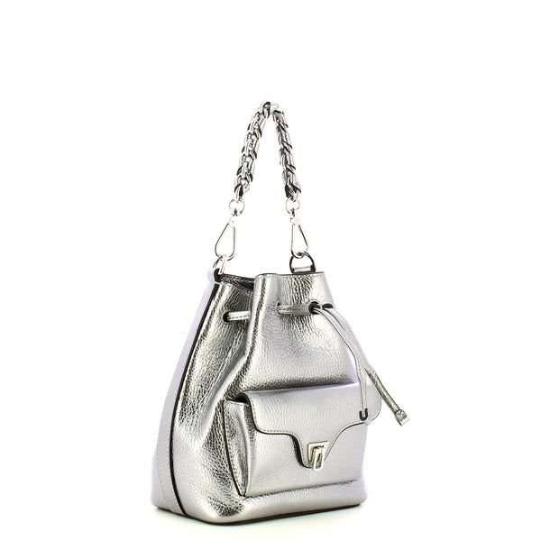 Coccinelle - Beat Generation Small Steel Bucket Bag - TFK230301 - STEEL